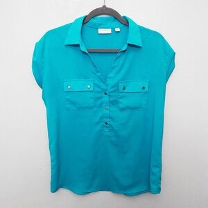New York & Company - Teal Collared Shirt
Size M